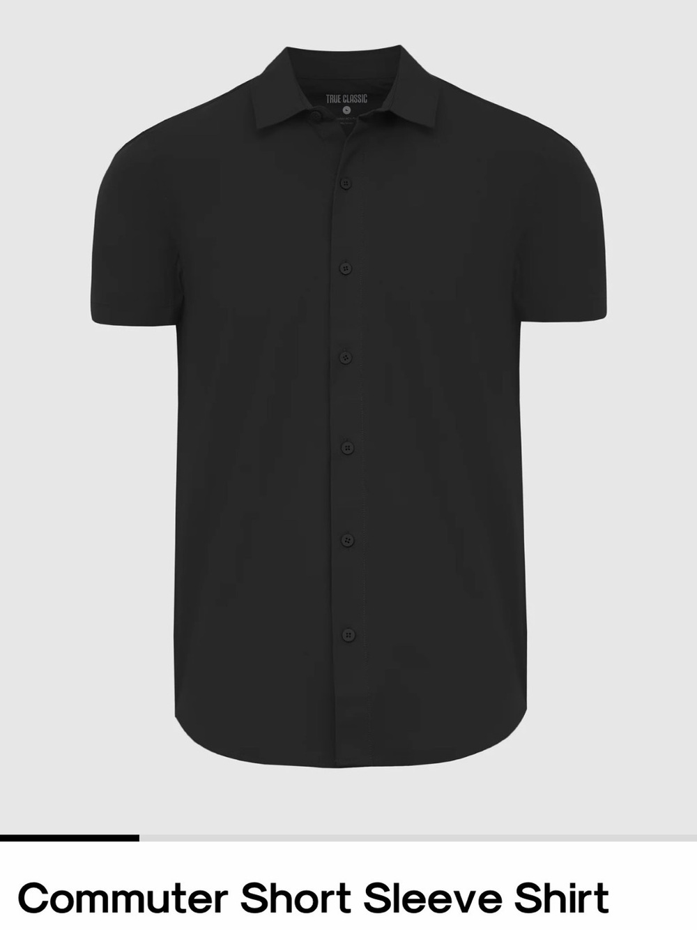 Commuter Short Sleeve Button-Down Shirt - Black